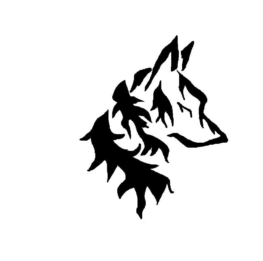 Tribal Wolf Head