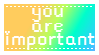 You are important | Stamp