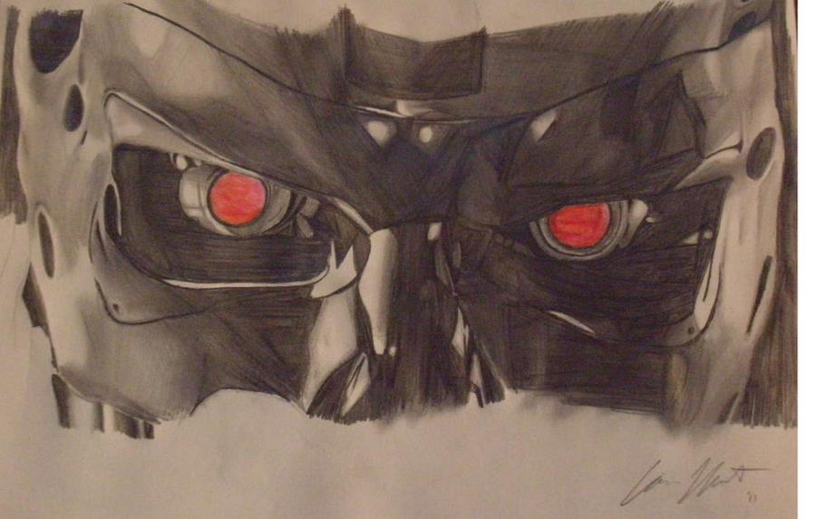 Terminator face by beefhole on DeviantArt