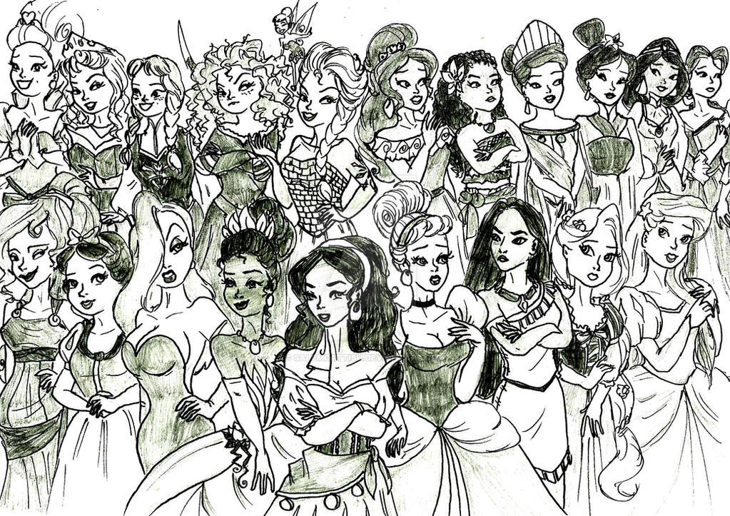 Disney gals by salemcattish on DeviantArt