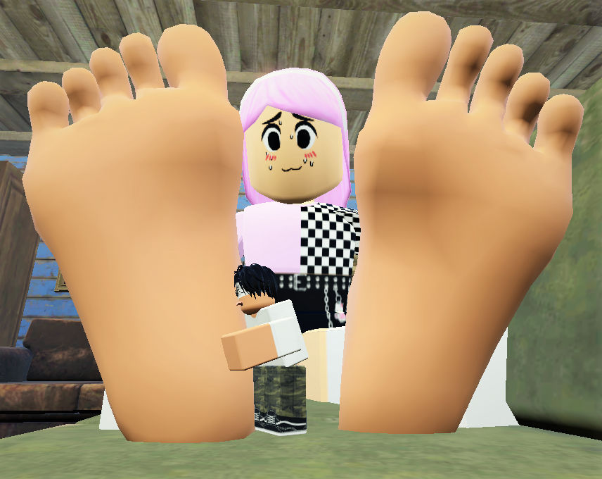 Tiny Licks my Big Sweaty and Smelly Roblox Feet by MiaRoblox on DeviantArt