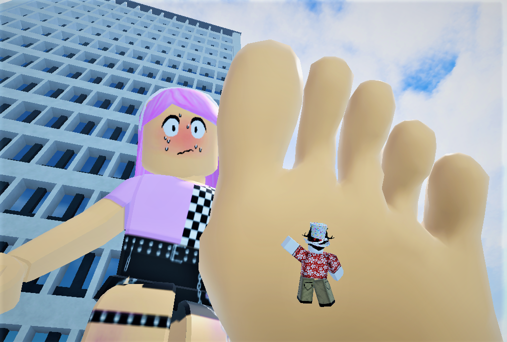 I shove my Sweaty Roblox Feet in his face by MiaRoblox on DeviantArt