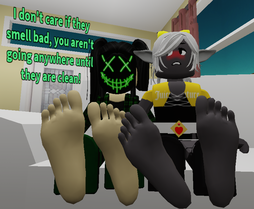 I shove my Sweaty Roblox Feet in his face by MiaRoblox on DeviantArt