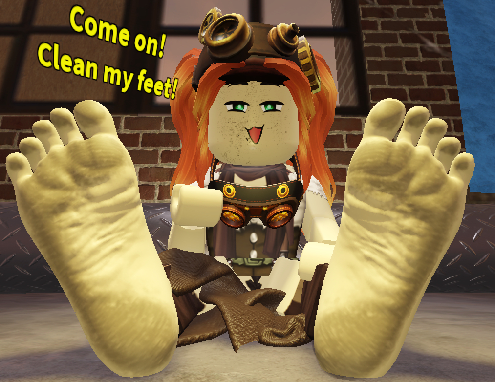 I shove my Sweaty Roblox Feet in his face by MiaRoblox on DeviantArt