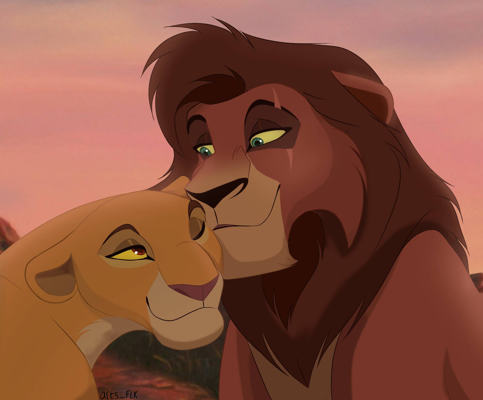 Kovu x Kiara by artsf1k on DeviantArt