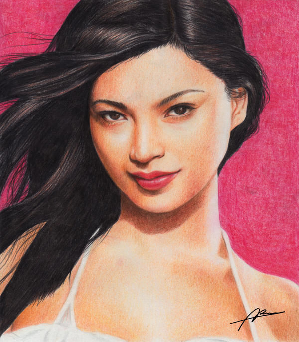 Angel Locsin colored pencil