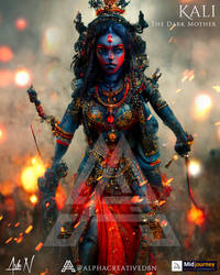 AI Render of Futuristic Hindu Goddess KALI