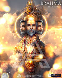 AI Render of Futuristic Hindu God BRAHMA
