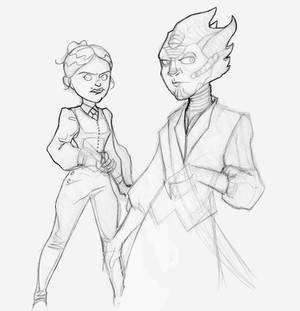 More Vastra and Jenny sketches