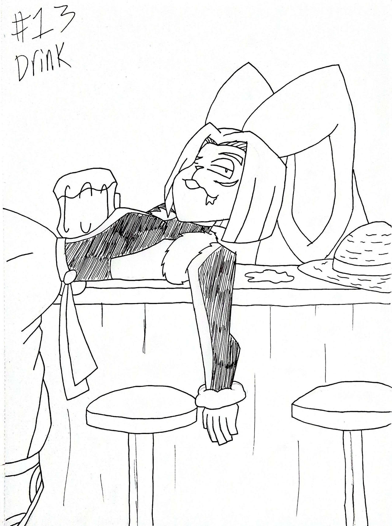 Day 13 Lin Deviantart Inktober Day 13 - Drink by RaiPhox on DeviantArt