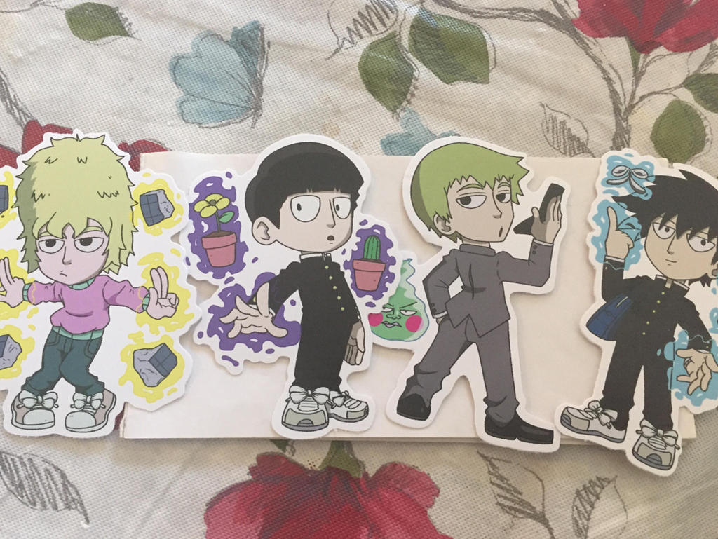 Mob Psycho 100 stickers by MegatonSlater on DeviantArt