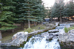 waterfall at lake sundance