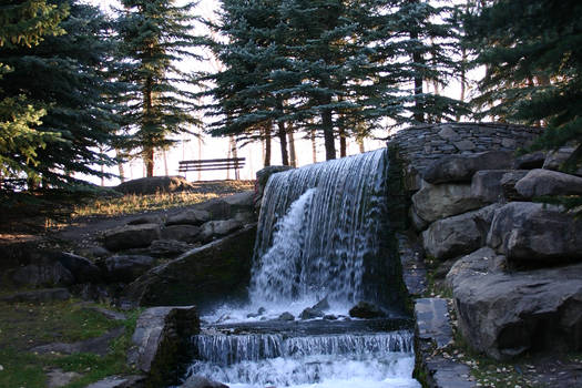 waterfall at lake sundance 3