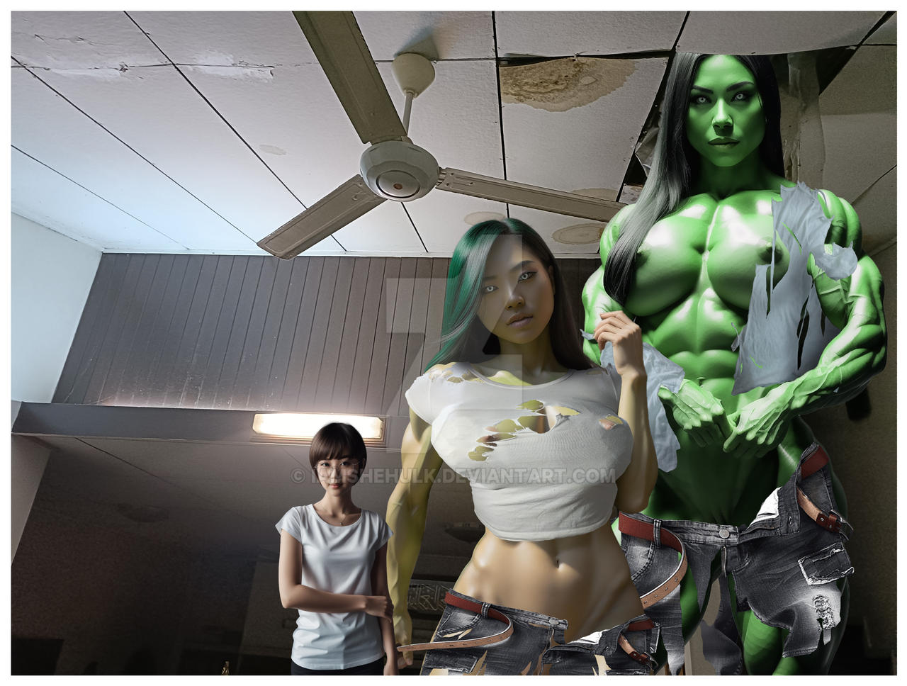 SHE HULK TRANSFORMATION SEQUENCE by IAmSheHulk on DeviantArt