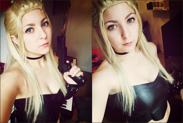 Trish from Devil May Cry cosplay test