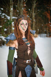 Aela the Huntress - Skyrim cosplay by Dragunova-Cosplay