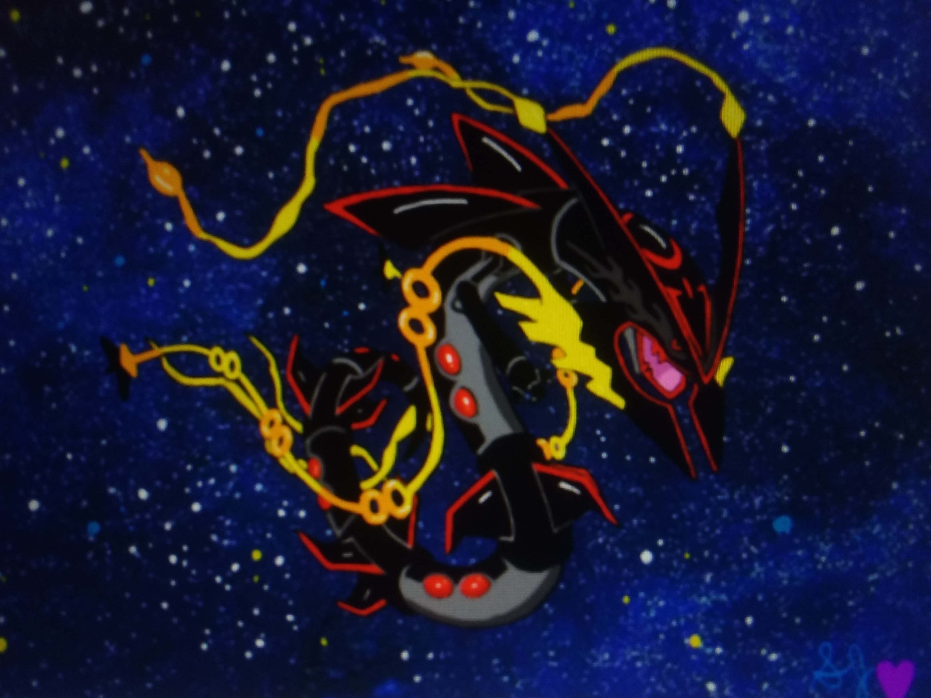 Shiny Mega Rayquaza by MidnightsShinies on DeviantArt