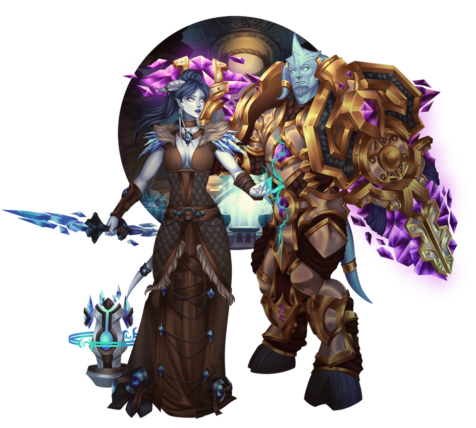 Tarjah and Bargold - Wow Character Portrait Series