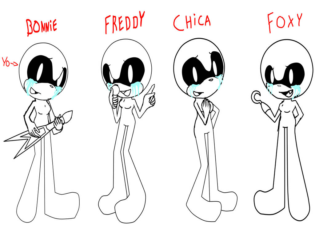 Fnaf Model Base Design collab FNAF base by shasted on DeviantArt