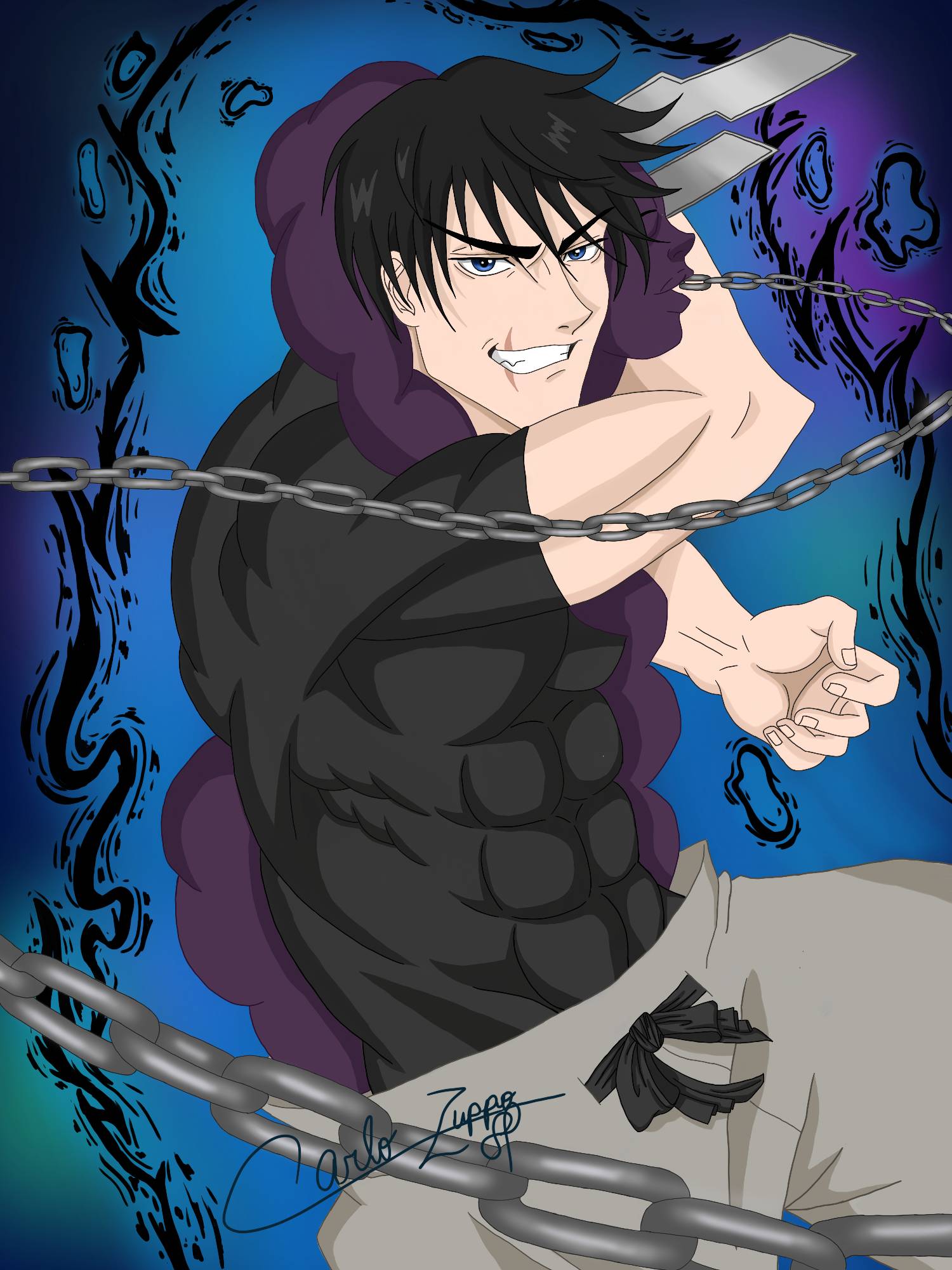 Jujutso kaisen (Toji Fushiguro) by CarloZuppo on DeviantArt