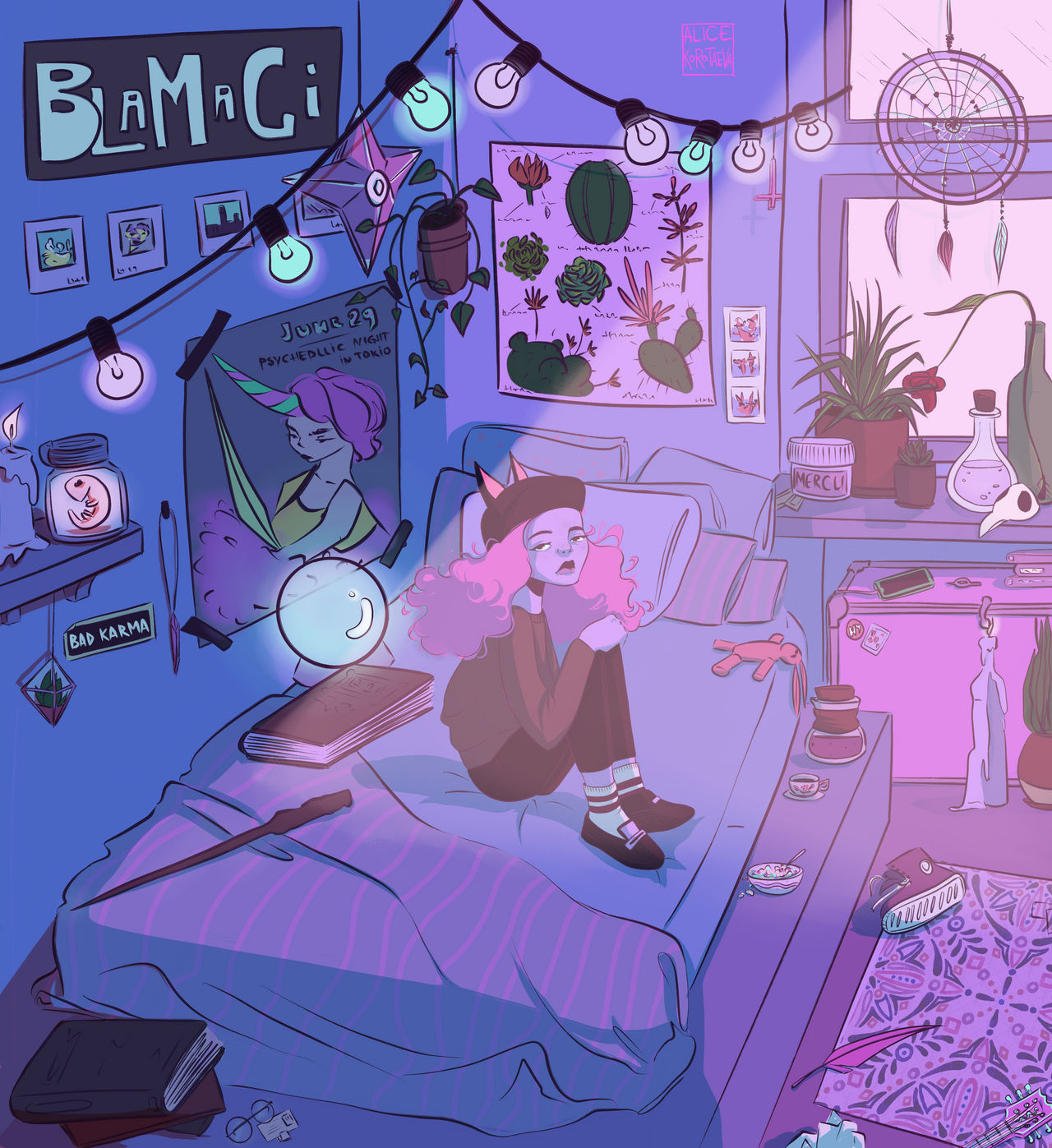 Modern Teenage Witch in her room by Vixalice on DeviantArt