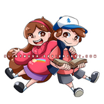 Secret Santa: Pine Twins by Slimymush