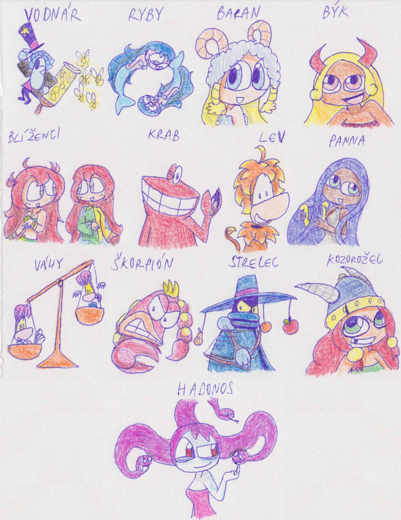 Zodiac - in Rayman style by SailorRaybloomDZ on DeviantArt