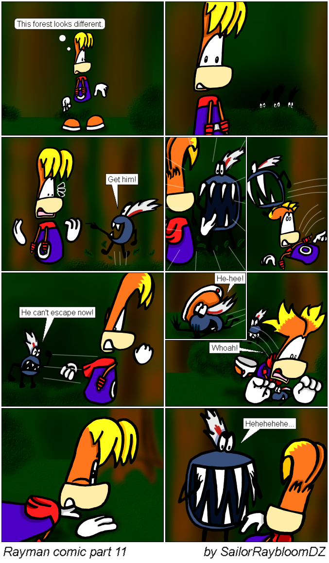 Rayman Sweating Rayman comic 9 - part 11 by SailorRaybloomDZ on DeviantArt