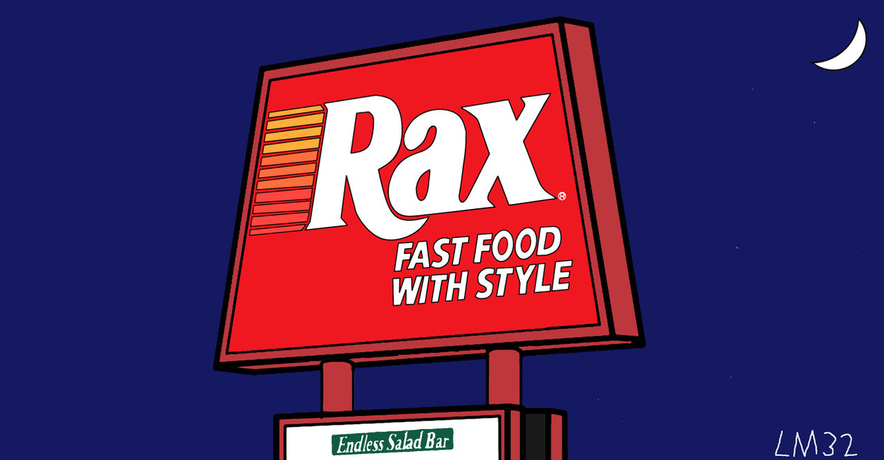 Rax Roast Beef sign at night by LandonMac32 on DeviantArt
