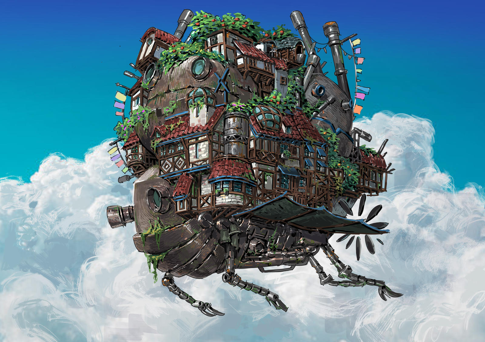 Howl's flying castle