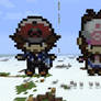 Touko and Touya Sprite Minecraft Statues!