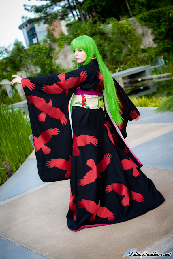 Code Geass C.C. Kimono Cosplay