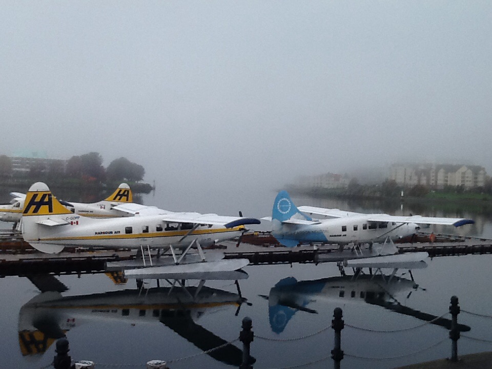 Foggy Inner Harbour Victoria, BC