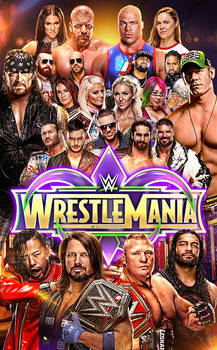 WWE WrestleMania 34 Custom Poster