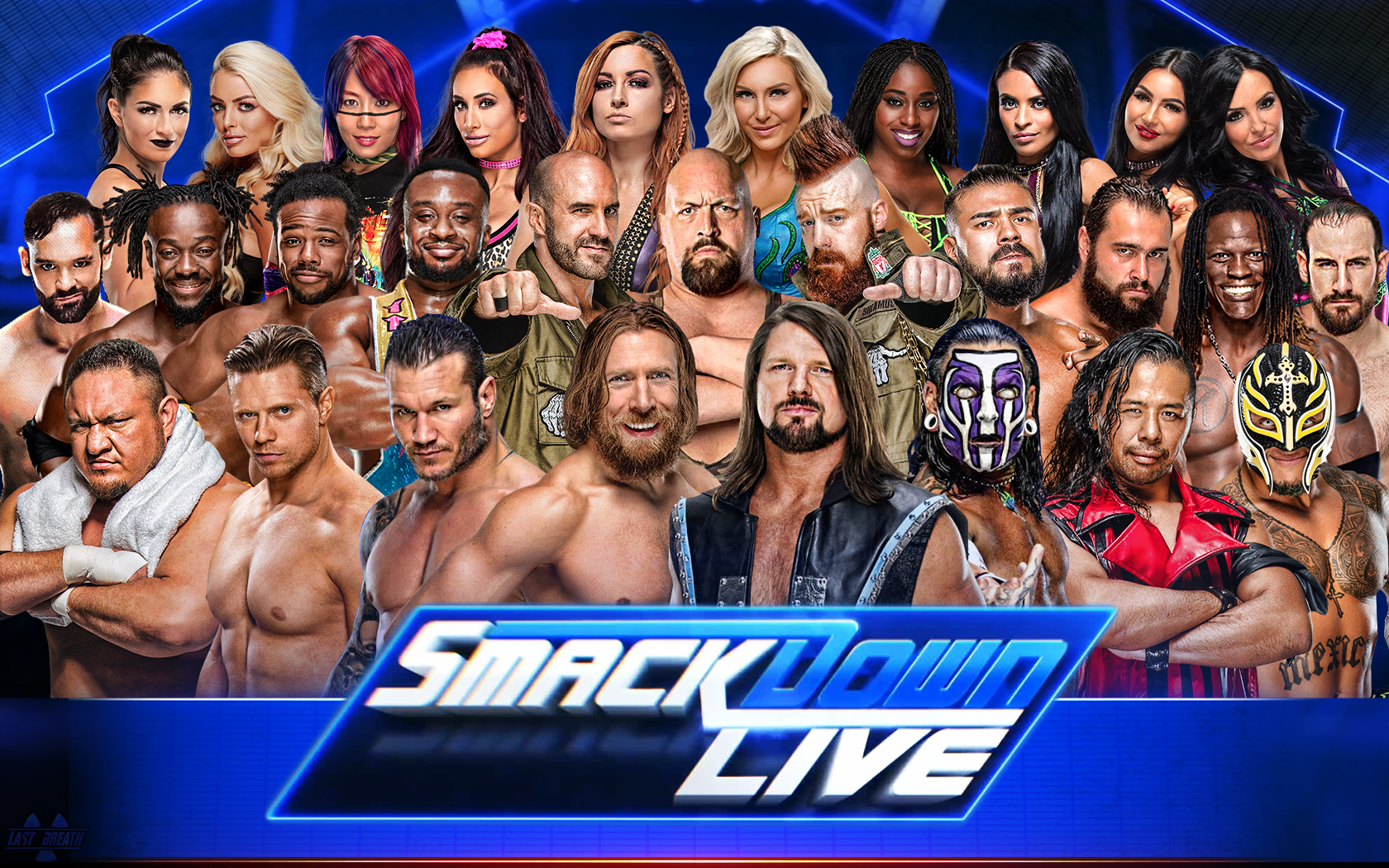 WWE SmackDown Live Wallpaper 2018 by LastBreathGFX on DeviantArt