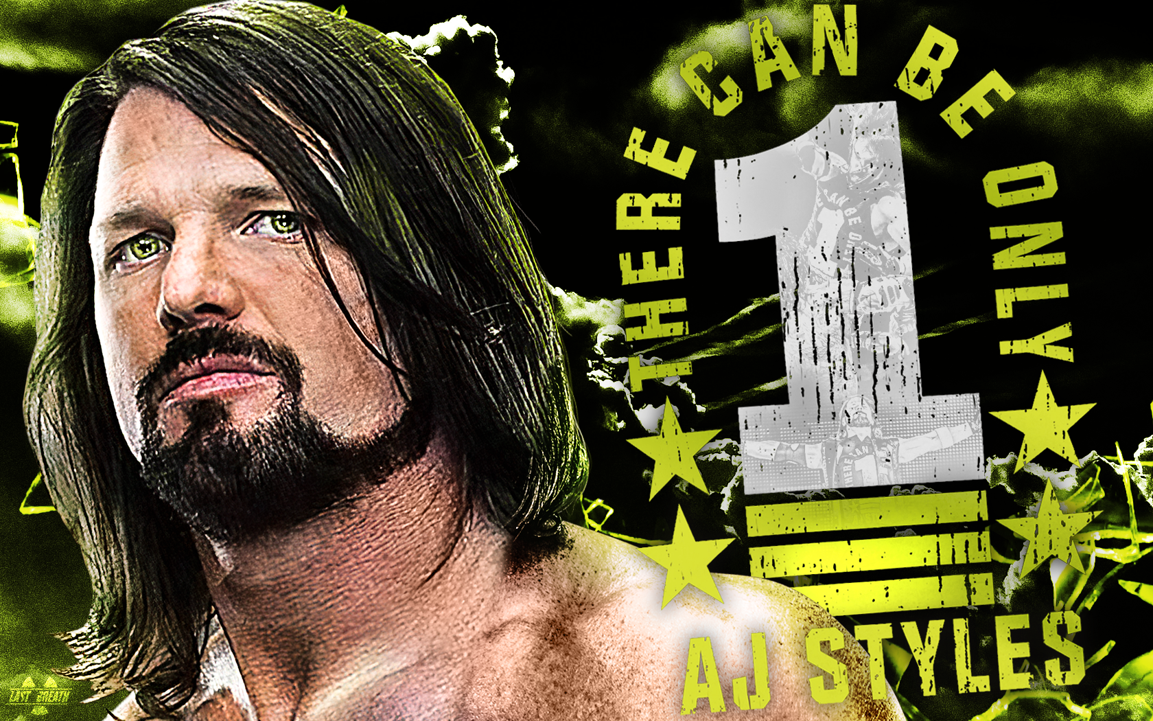 WWE AJ Styles There Can Be Only 1 Wallpaper 2019 by LastBreathGFX on  DeviantArt