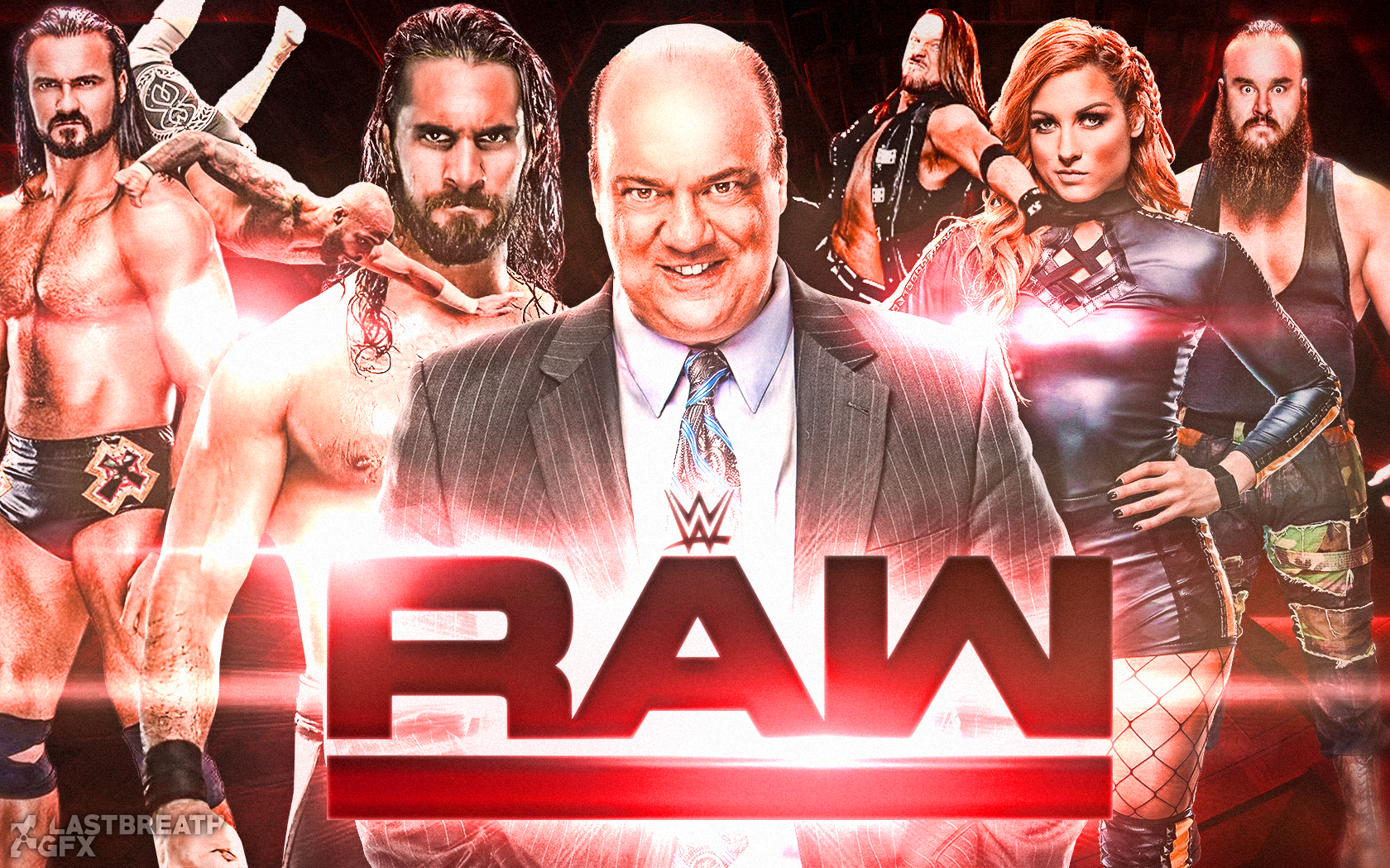 WWE RAW Heyman Era Wallpaper 2019 by