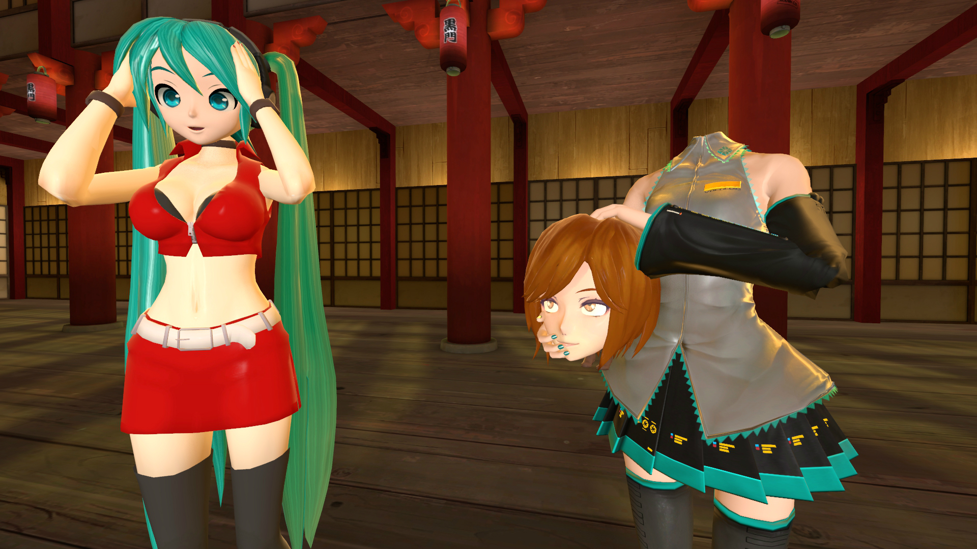 Miku and Meiko headswap