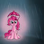 Pinkie in rain