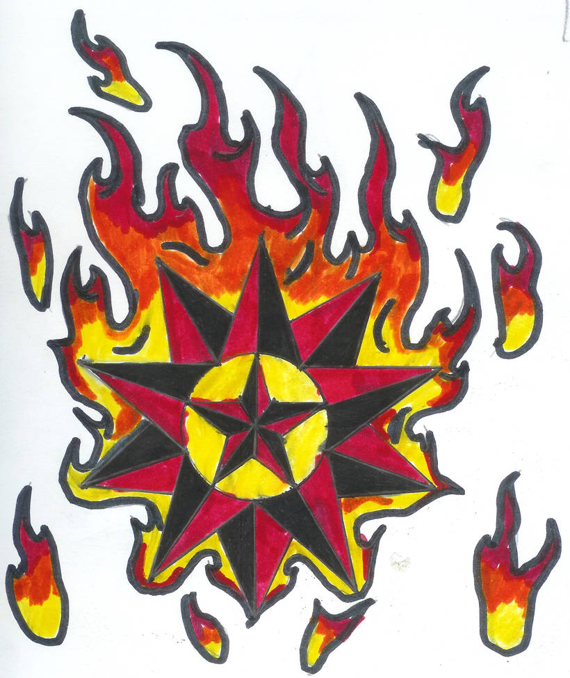 Flaming Star by HadesReaper on DeviantArt