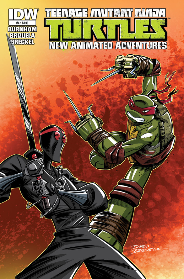 TMNT New Animated Adventures book #4 cover