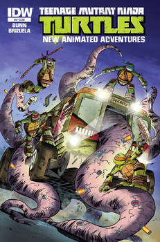 TMNT New Animated Adventures book # 6 cover.