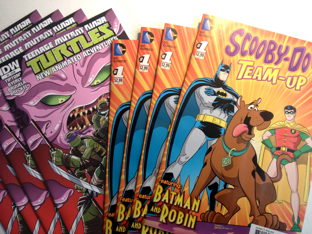 New comic books! TMNT and Scooby Doo T-U!