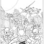 Beware The Batman Lego cover inks.