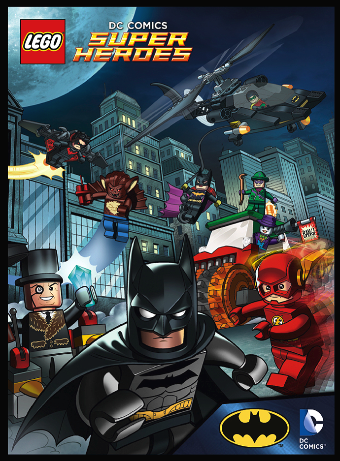 Batman Lego cover art.