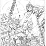 TMNT New animated adventures book #17 cover pencil