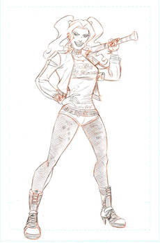 Harley Quinn - Suicide Squad Commission pencils.