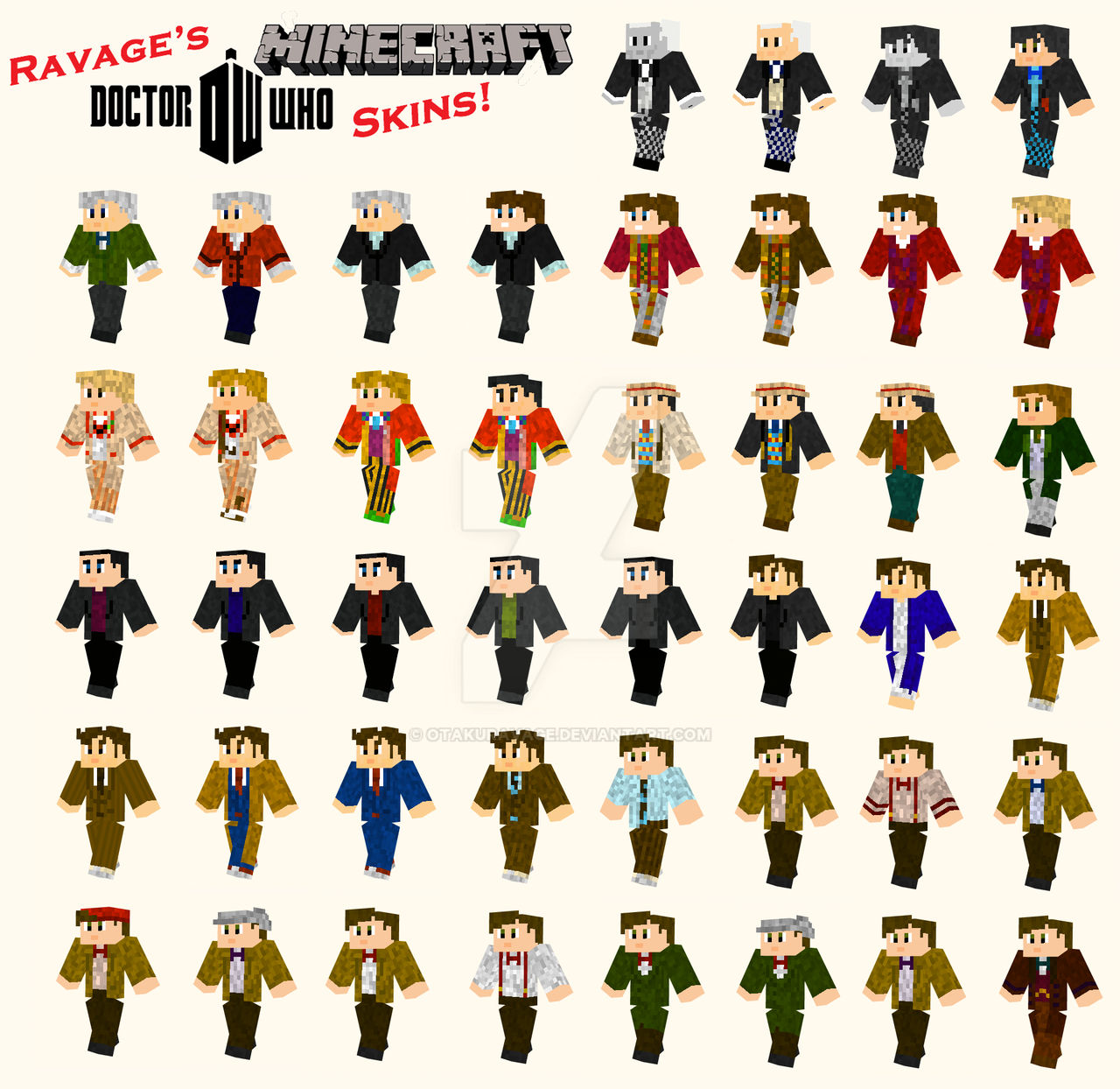 Doctor Who Minecraft Skins - Original Collection by OtakuRavage on  DeviantArt