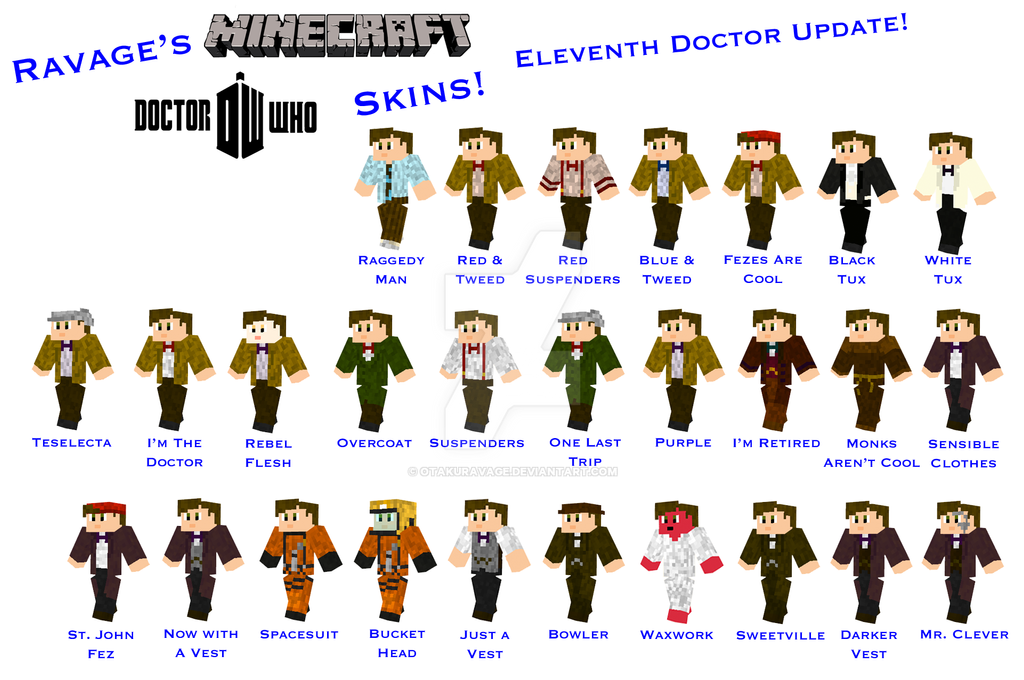 Minecraft: Doctor Who Skins I & II Bundle