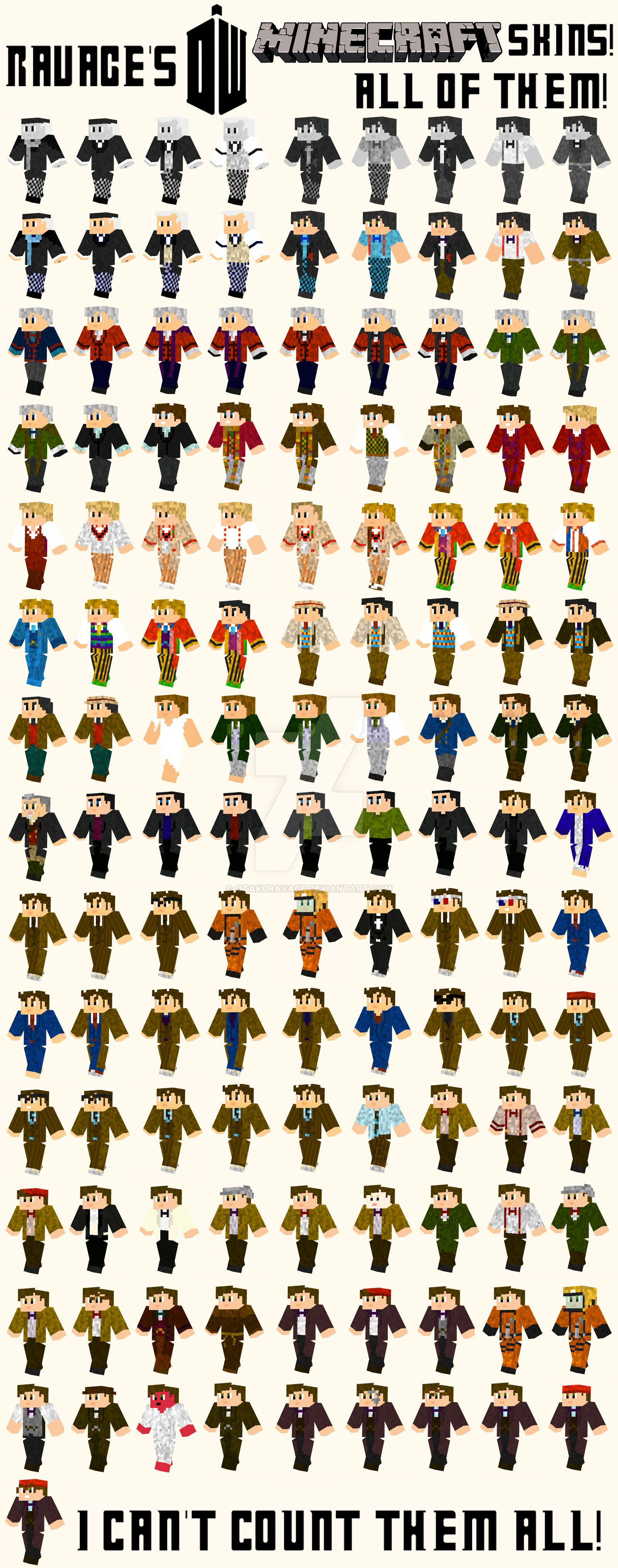 Doctor Who Minecraft Skins - Original Collection by OtakuRavage on  DeviantArt